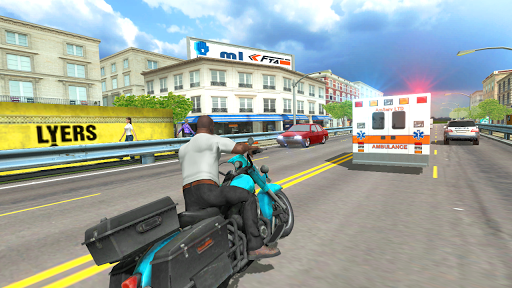 City Traffic Moto Rider