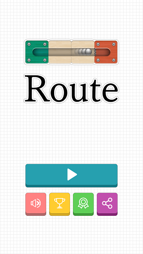 Route slide puzzle game