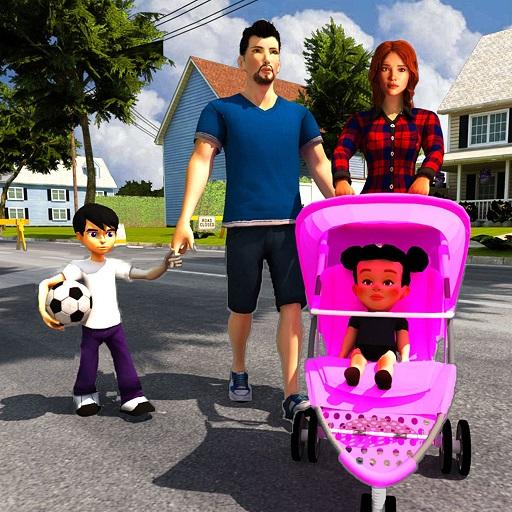 母亲模拟器：幸福的家庭新出生的婴儿游戏