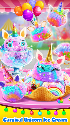 Unicorn Ice Cream Maker - Carnival Fair Food 2018